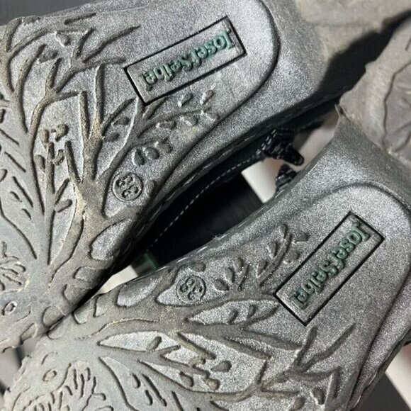 Josef Seibel Women’s Size 38 Spirit of Nature Dark Grey Leather Moto Style Boot - Picture 12 of 15